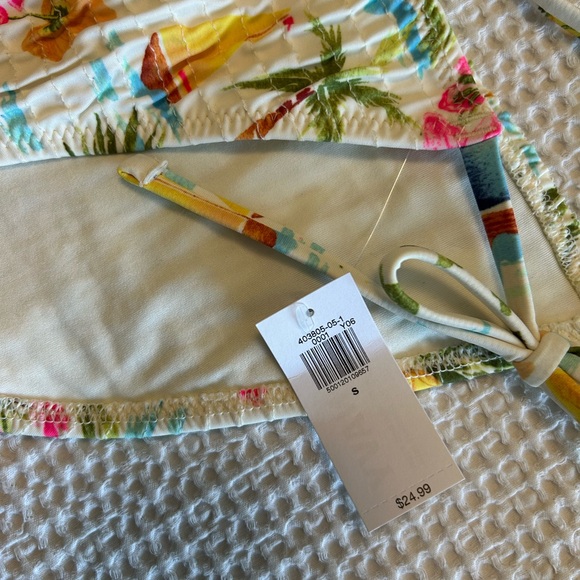 NWT Mid-Rise String Bikini Swim Bottoms IN Sailboat print - size S - Picture 6 of 6